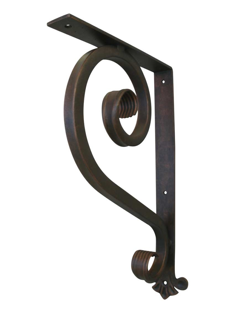 Heavy-duty-wrought-iron-bracket- Thick Large | Shoreline Ornamental Iron