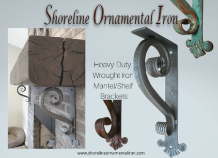 Iron Bracket Thick Small Heavy Duty