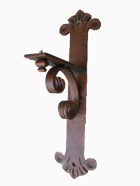 decorative-wrought-iron-mantel-bracket