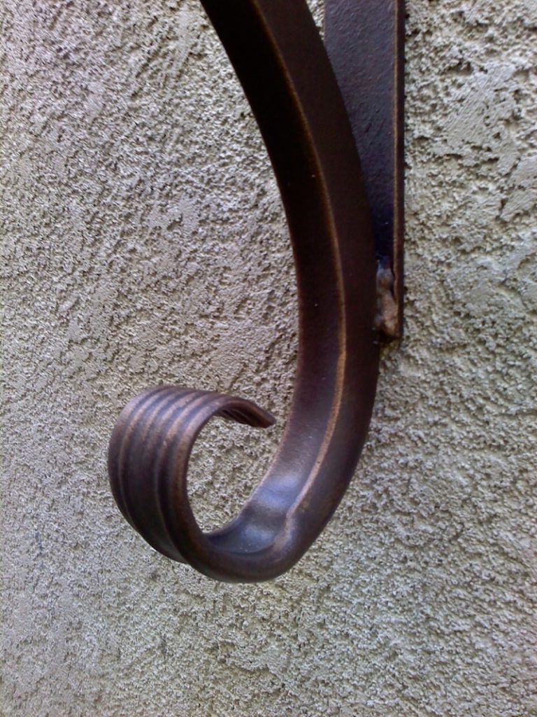 Large Iron Bracket-Hand Forged-Heavy Duty – Shoreline Ornamental Iron