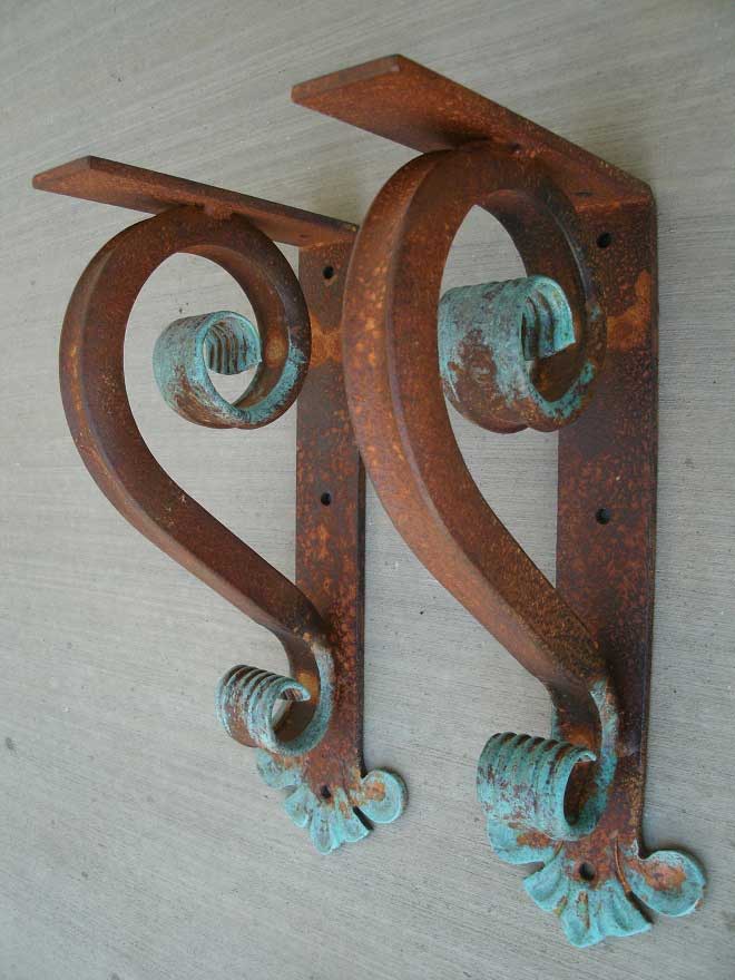 Iron Bracket-Thick Small Heavy Duty | Shoreline Ornamental Iron