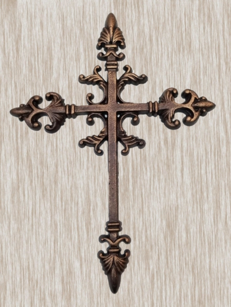unique cast iron wall mount cross
