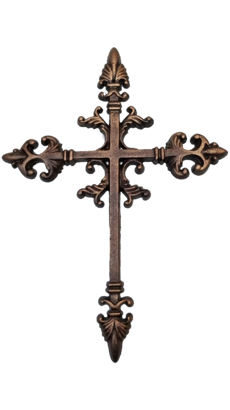 unique cast iron wall mount cross