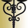 wrought iron candle wall sconce