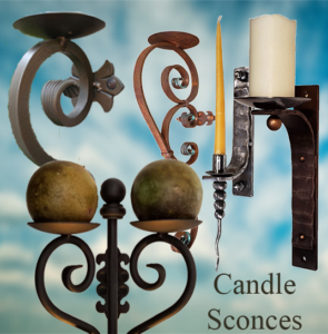 wrought iron candle wall sconces