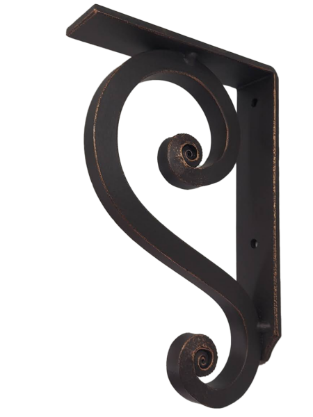 7 1/2" Solid Iron Angle Bracket