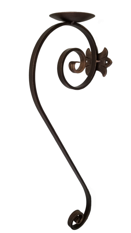 Large iron candle holder